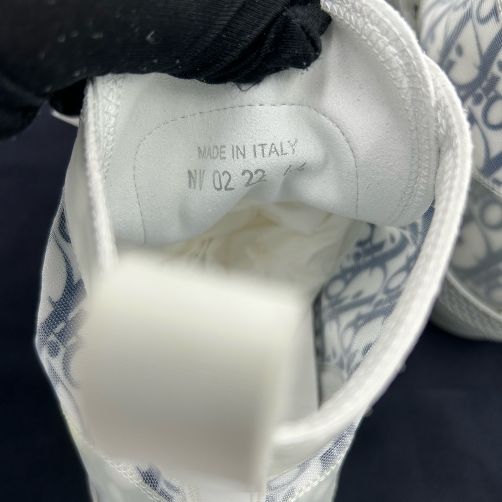 Men's Dior B 23 high top oblique sneakers size 44 made in Italy - Picture 10 of 13